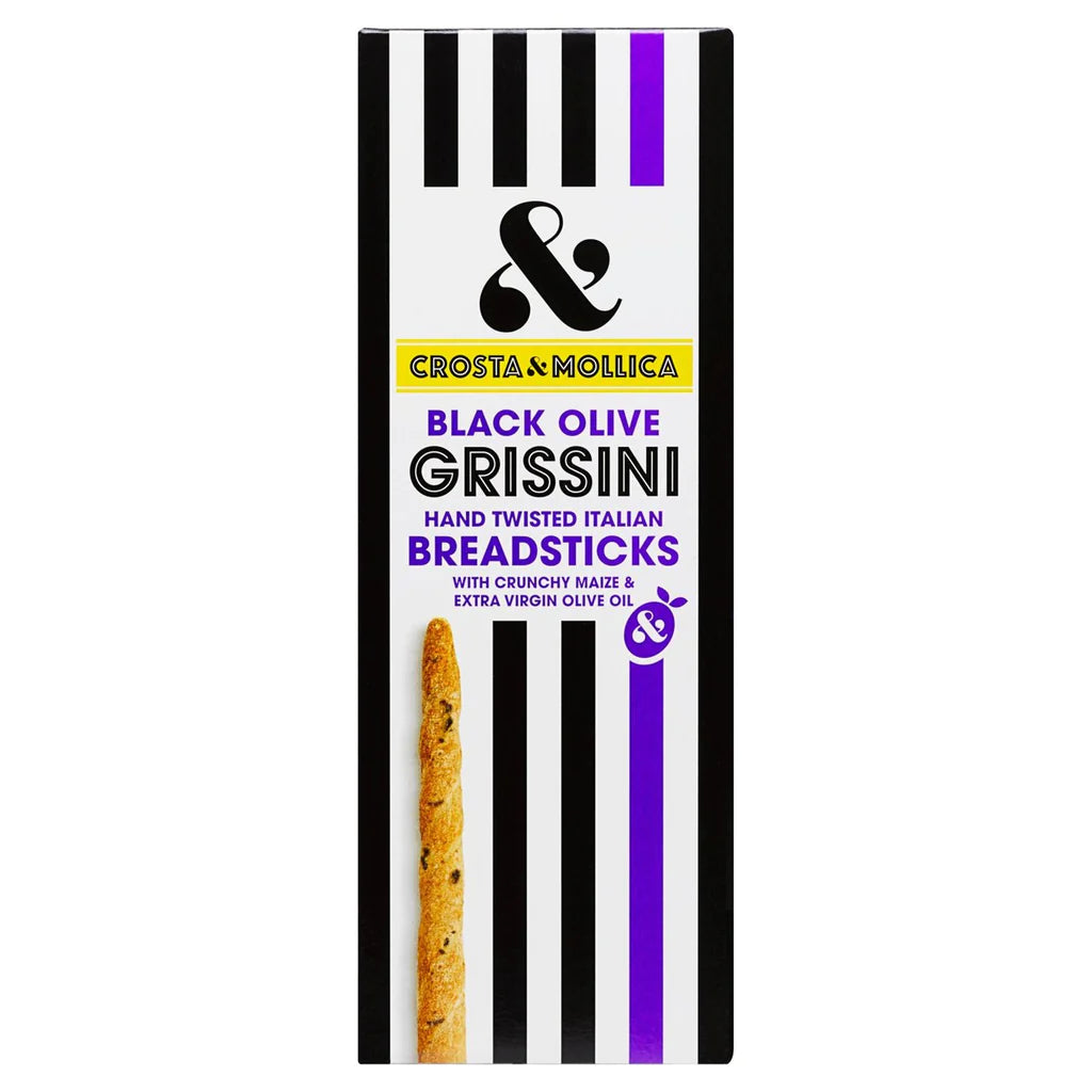 Crosta & Mollica Black Olive Grissini Breadsticks